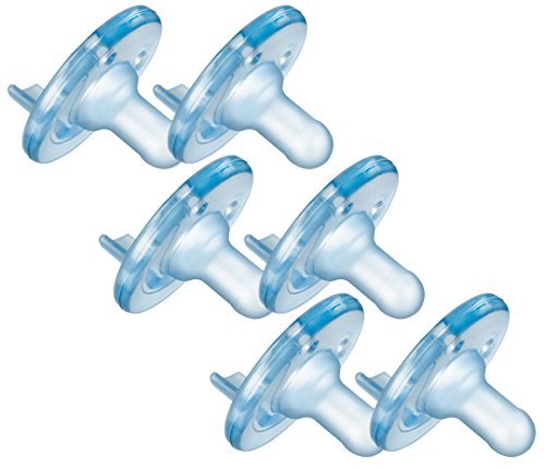Philips Avent 6 Count BPA Free Soothie Pacifier, 3 Months +, Blue