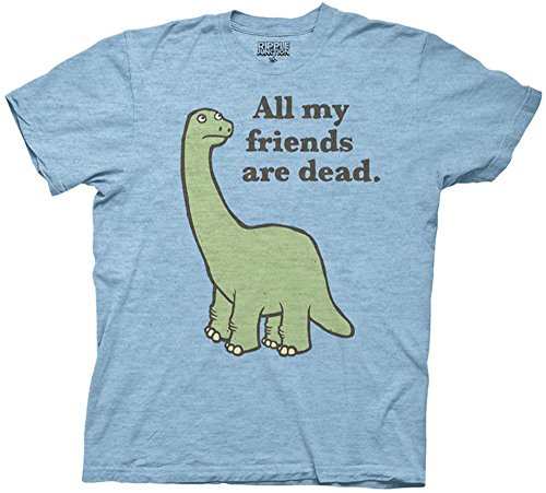 Book Cover All My Friends Are Dead Dinosaur Men's T-shirt