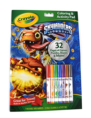 Crayola Coloring & Activity Pad with Markers - Skylanders (04-5855)