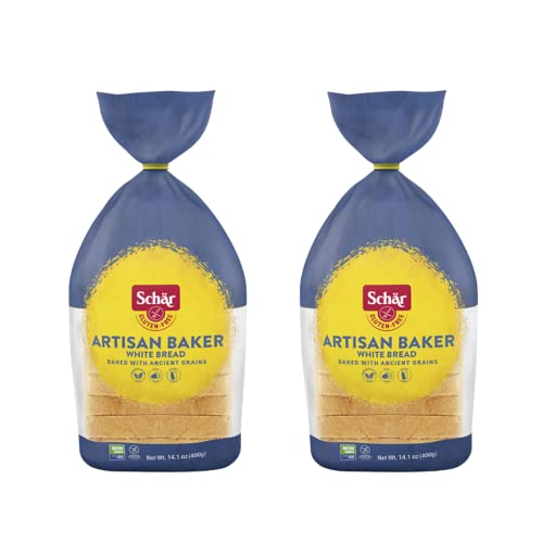 Book Cover Schar - Artisan Baker White Bread - Certified Gluten Free - No GMO's, Dairy or Wheat - (14.01 oz) 2 Pack