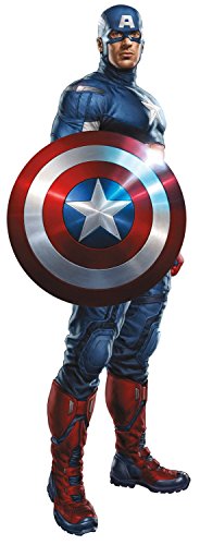 Book Cover Marvel Superheroes Comic - The Avengers - Captain America Giant Wall Decal Sticker