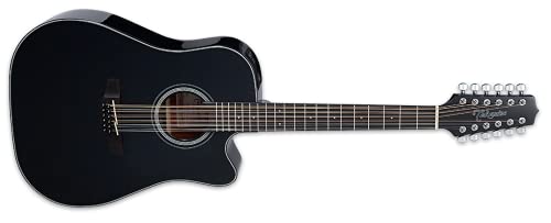 Book Cover Takamine G Series GD30CE-12 Dreadnought 12-String Acoustic-Electric Guitar Black