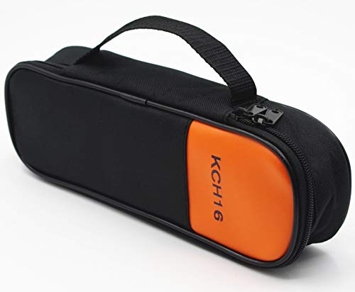 TestHelper KCH16 Double Zipper Carry Soft Case/Bag Use for Fluke T5-1000/ T5-600/ T6-1000/ T6-600 Clamp Meter or Voltage Current Electrical Tester