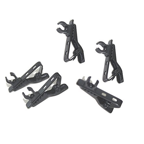 ZRAMO Metal Tie Clip for Lapel/Lavalier Microphone, Collar Clip for All Kinds of Omnidirectional Condenser Microphone for Smart Phone Android Lavalier Lapel Microphone
