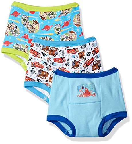 Book Cover Disney Boys' Cars Toy Story Nemo 3 Pack Training Pant