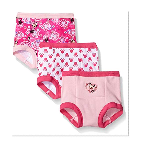Book Cover Disney Toddler Girls' Minnie Mouse 3pk Training Pant, Assorted, 2T