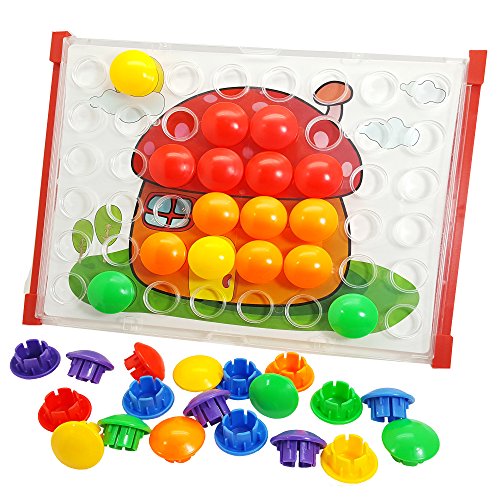 Skoolzy Peg Button Art and Crafts Toddler Activities for 2, 3 Year Olds - Toddlers Fine Motor Skills Toys - MontessoriÂ Educational Learning Manipulatives - Color Matching Cards, eBook