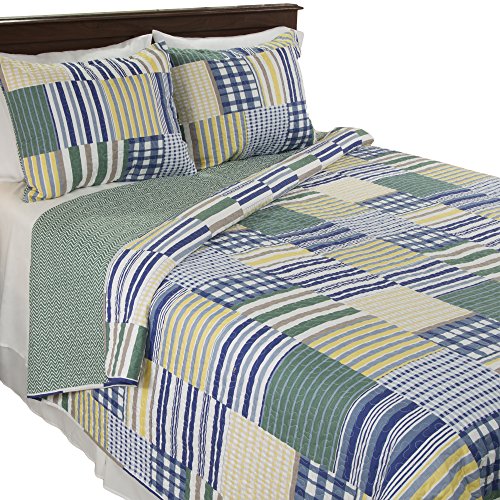 Book Cover Lavish Home Lynsey 2 Piece Quilt Set-Twin, Multicolor