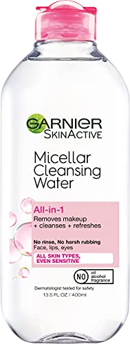 Garnier SkinActive Micellar Cleansing Water, For All Skin Types, 13.5 Fl Oz