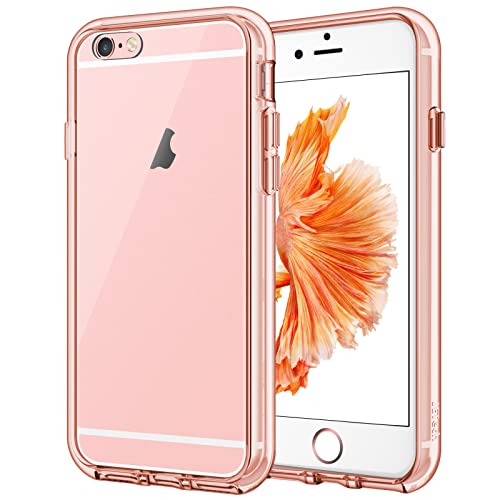 JETech Case for iPhone 6 Plus and iPhone 6s Plus 5.5-Inch, Non-Yellowing Shockproof Phone Bumper Cover, Anti-Scratch Clear Back (Rose Gold)