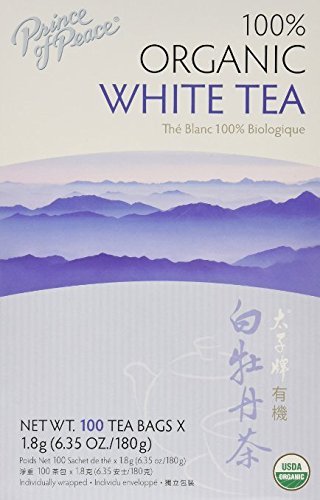 Prince of Peace Organic White Tea 100 Count (Pack of 2)