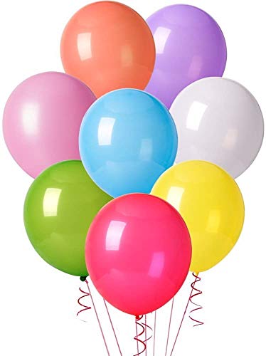 128 Pcs Assorted Color Party Balloons, Birthday Party Decorations for Balloon Arch, Balloon Garland, Rainbow 12-Inch Latex Birthday Ballons, Party Supplies for Bridal, Engagement, Wedding, Baby Shower