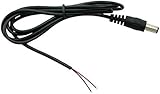 DTECH 1.2M 4FT DC 2.1mm x 5.5mm Male to Male Power Extension Cable Cord for Car Rearview Monitor Camera System CCTV LED Lighting