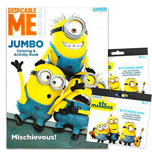 Book Cover Despicable Me Minions Coloring Book with Stickers ~ Over 295 Stickers!