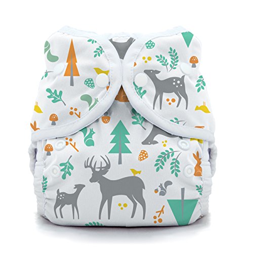 Thirsties Duo Wrap Cloth Diaper Cover, Snap Closure, Woodland, Size 1 (6-18 lbs)