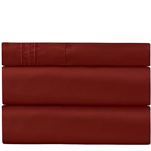 Book Cover Harmony Linens Pillowcase Set - 1800 Double Brushed Microfiber Bedding (Set of 2 Standard Size, Imperial Blue)
