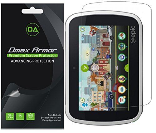 Dmax Armor [3-Pack] for Leapfrog Epic Screen Protector, Anti-Bubble High Definition Clear Shield