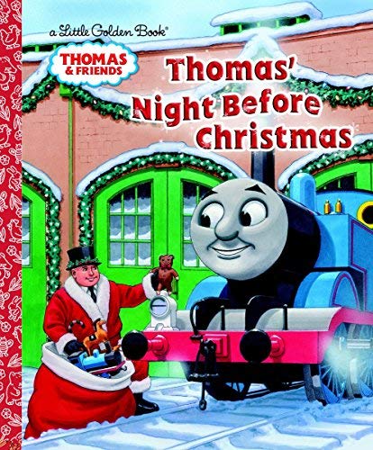 Book Cover Thomas' Night Before Christmas (Thomas & Friends) (Little Golden Book) by R. Schuyler Hooke (2013-09-10)