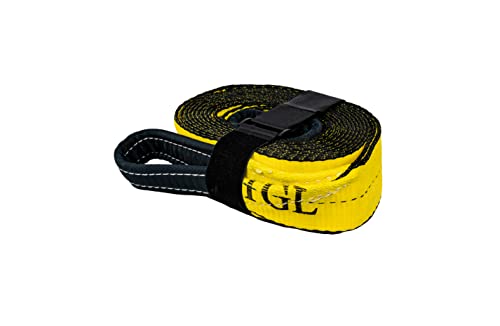 Book Cover TGL 3 inch, 20 Foot Tow Strap, 30,000 Pound Capacity with Reusable Storage Strap