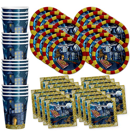 Birthday Galore Wizard Castle Birthday Party Supplies Set Plates Napkins Cups Tableware Kit For 16