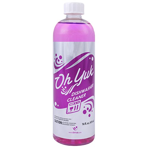 Book Cover Oh Yuk Dishwasher Cleaner and Descaler For All Brands and Models, Natural Citrus Fragrance, Four Cleanings Per Bottle, Septic Safe, 16 Fl Oz