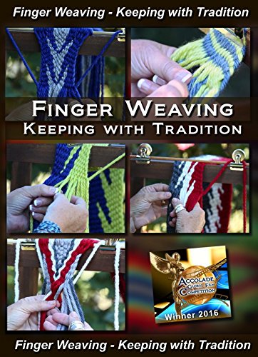 Finger Weaving - Keeping with Tradition (Indian Style Flat Braiding) is an instructional DVD depicting 5 five weaves from beginning to intermediate. Great instruction for an individual or groups.