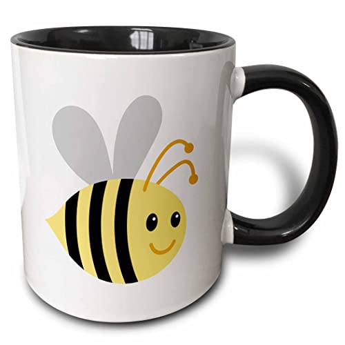 3dRose Mug_224192_4 Ceramic Black/White