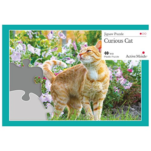 Active Minds 13 Piece Curious Cat Jigsaw Puzzle | Specialist Alzheimer's/Dementia Activities & Games