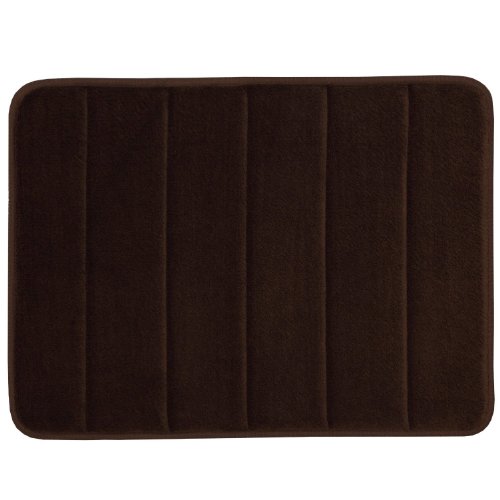 Book Cover WPM WORLD PRODUCTS MART Memory Foam Bath Mat-Incredibly Soft and Absorbent Rug, Cozy Velvet Non-Slip Mats Use for Kitchen or Bathroom (17 Inch x 24 Inch, Brown)