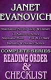 JANET EVANOVICH: SERIES READING ORDER & BOOK CHECKLIST.: SERIES LISTINGS INCLUDES: STEPHANIE PLUM, FOX & O`HARE, LIZZY & DIESEL, BARNABY & HOOKER & MORE! ... Authors Reading Order & Checklists 11)