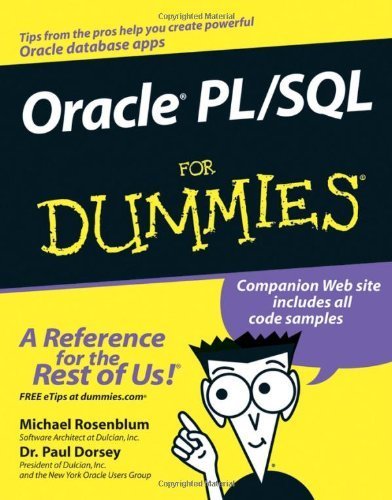 Oracle PL / SQL For Dummies by Michael Rosenblum (2006-06-13)