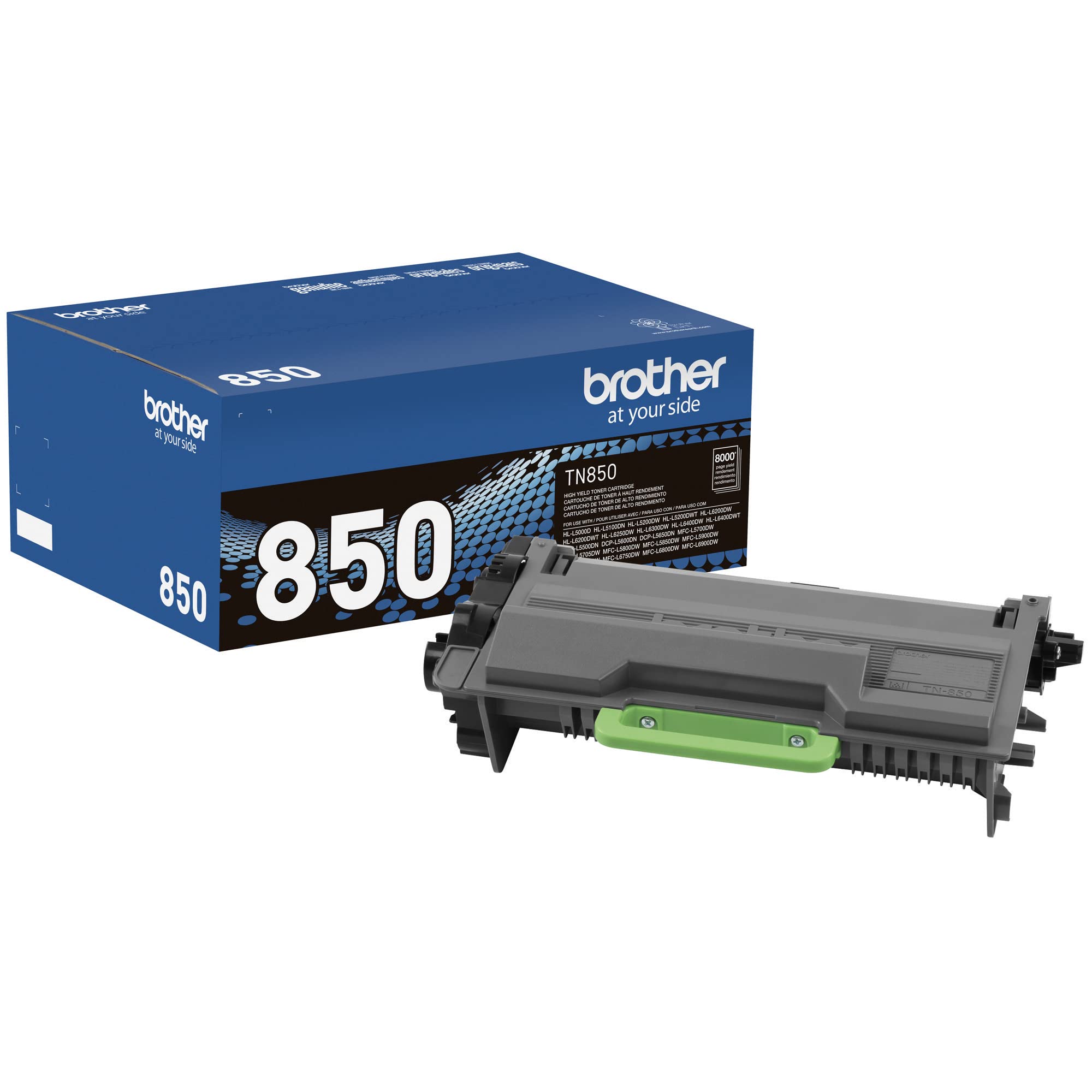 Book Cover Brother Genuine High Yield Toner Cartridge, TN850, Replacement Black Toner, Page Yield Up to 8, 000 Pages, Amazon Dash Replenishment Cartridge