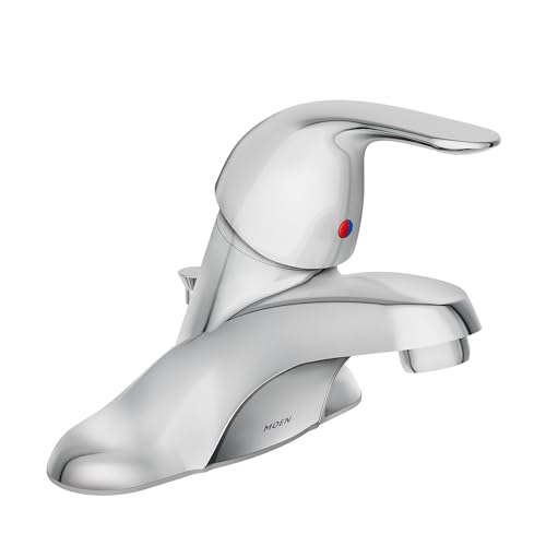 Moen WS84503 One-Handle Low Arc Bathroom Faucet, Chrome
