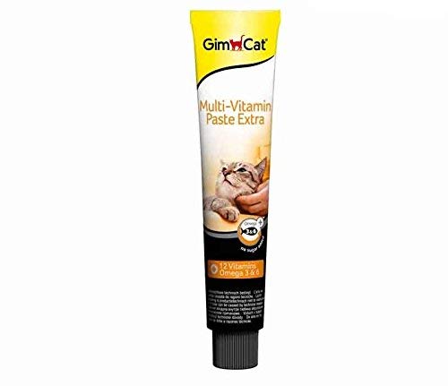 Book Cover Gimcat Multi-Vitamin Paste + 12 Vitamins Enhances The Cat's Natural Defences and Well-Being 50g