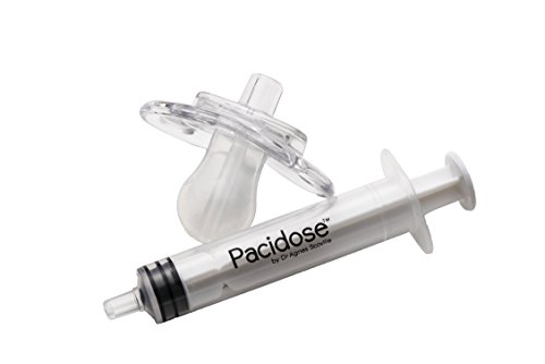 Pacidose Pacifier Liquid Medicine Dispenser with Oral Syringe | Infant Baby | 6-18 Months