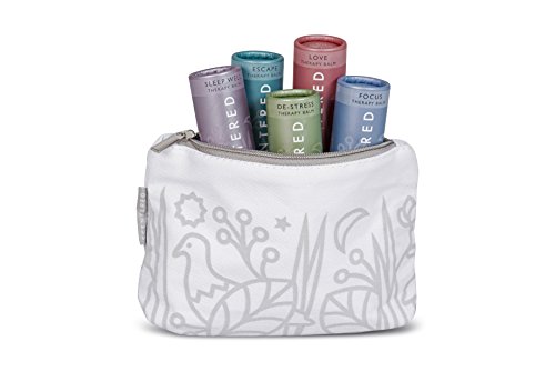 Scentered Ultimate Survival KIT Aromatherapy Balm Gift Set - Includes Sleep Well, De Stress, Be Happy, Escape & Love