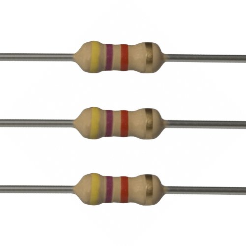 Book Cover E-Projects 100EP5124K70 4.7k Ohm Resistors, 1/2 W, 5% (Pack of 100)