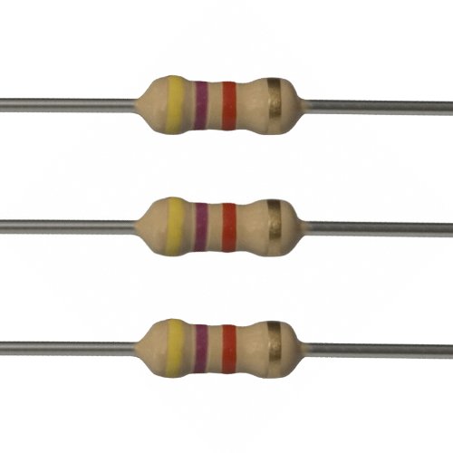 E-Projects 100EP5124K70 4.7k Ohm Resistors, 1/2 W, 5% (Pack of 100)