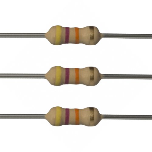 Book Cover E-Projects 100EP51247K0 47k Ohm Resistors, 1/2 W, 5% (Pack of 100)