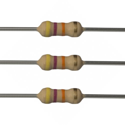E-Projects 100EP51247K0 47k Ohm Resistors, 1/2 W, 5% (Pack of 100)