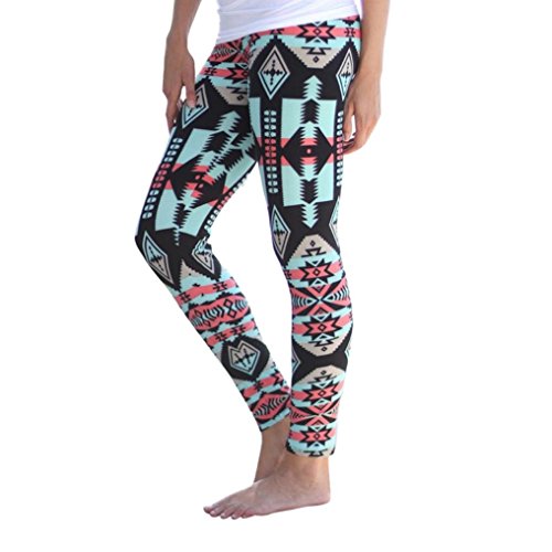 ABC Women Leggings Print Stretchy Casual Skinny Leggings Pants