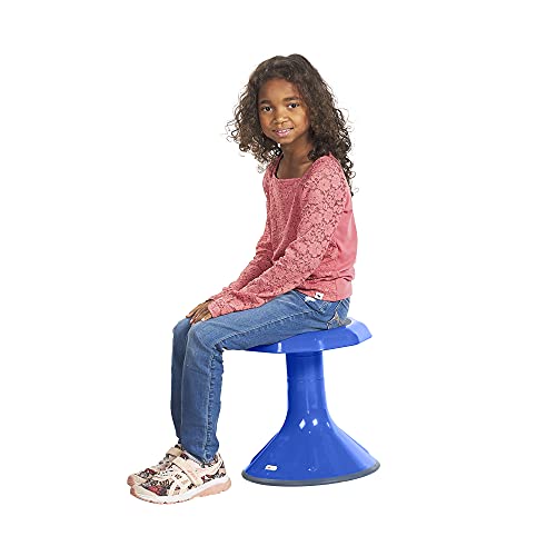 Book Cover ECR4Kids ACE Active Core Engagement Wobble Stool, 15-Inch Seat Height, Flexible Seating, Blue