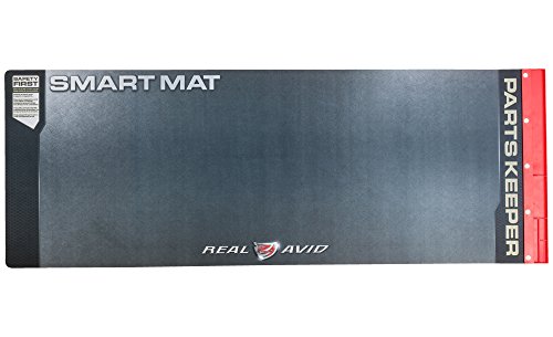 Real Avid Universal Smart Mat - 43x16", Long Gun Cleaning Mat, Red Parts Tray