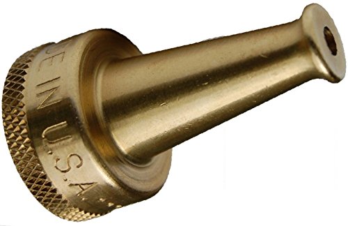Book Cover Solid Brass Hose Jet Sweeper Nozzle ~ Made in USA ~ with Extra Washers