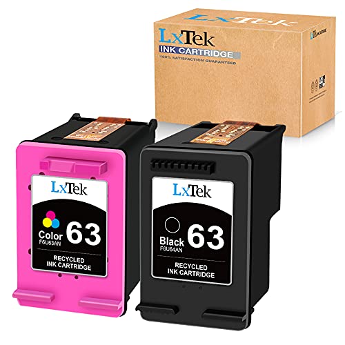 LxTek Remanufactured Ink Cartridge Replacement for HP 63 1