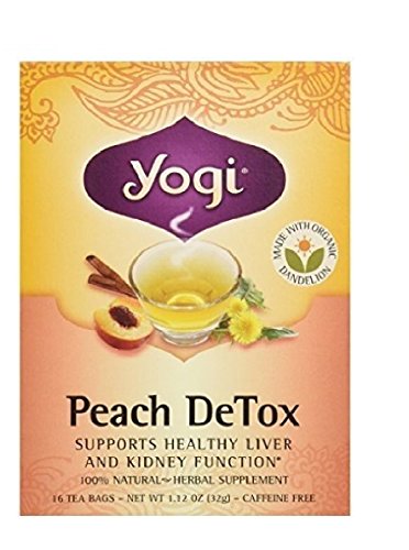 Yogi Tea 16 Tea Bags Peach Detox