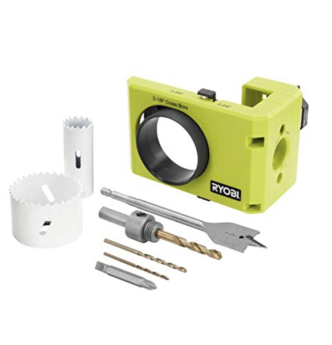 Ryobi A99DLK4 Wood and Metal Door Lock Installation Kit for Installing Deadbolts and Locksets