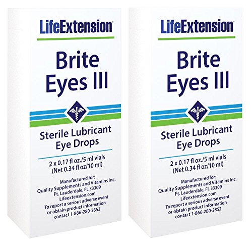 life extension Brite EYES III 2 TUBES 5ML EACH Pack of Two