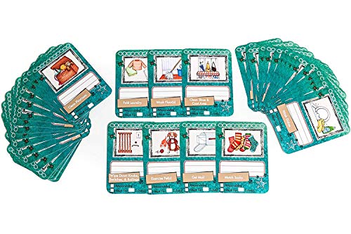 Book Cover NEATLINGS Chore Cards Household Deck | 54 Household Chores | Reward & Responsibility | Teal