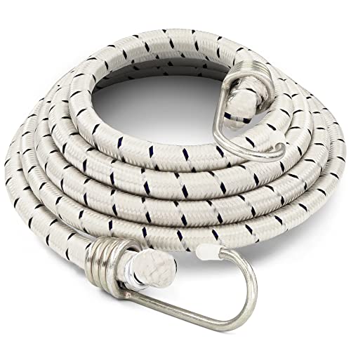 6 Pack 72-Inch Long Bungee Cords, Heavy Duty Bungee Straps With Durable Metal Hooks for Bikes, Camping, Outdoors, Great for Tie Downs, and Secure Your Cargo, Weatherproof, Abrasion Resistant - Ram Pro